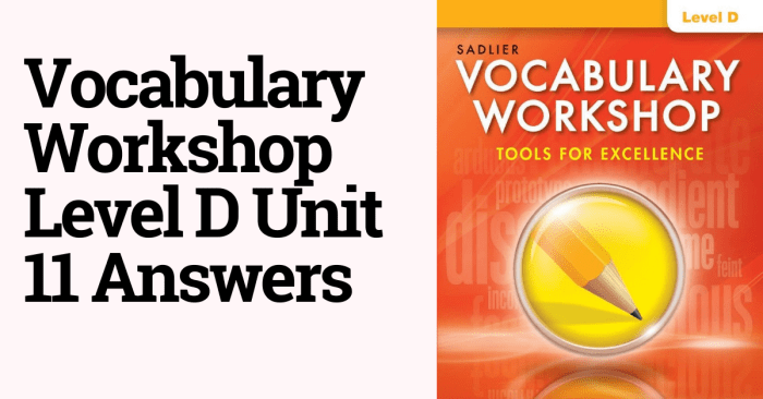 Vocab workshop level d unit 4