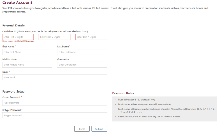 Psi tennessee real estate exam