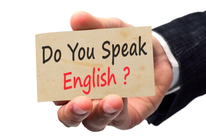 Speak english do